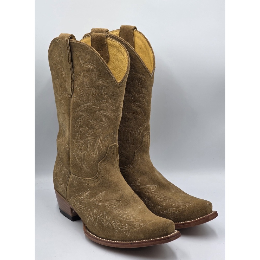 Cavender's Women's Western Cowboy Boots Brown Leather Size 8B Mexico 855170